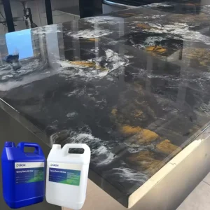 1:1 Clear Crystal Two Component Epoxy Resin Kit Self Leveling for Counter Top Coat and Furniture Gloss Paint