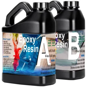 1 Gallon Crystal Clear Epoxy Resin Kit High Gloss & Bubbles Free Resin and Hardener Kit Art Resin Casting Resin for Art Crafts