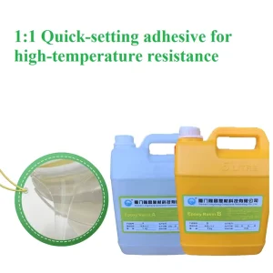 1 Hour Curing Epoxy Resin AB Glue Environment friendly Odorless 200 resistant High Temperature Transparent Strong