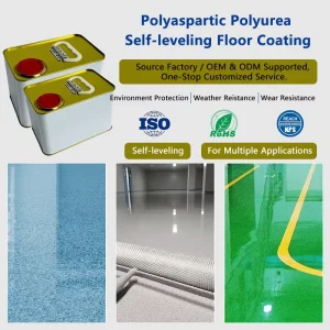 100% Solids Low Odor Aspartic Ester Polyurea Clear Top Coat Polyaspartic Resin Concrete Repair Garage Floor Coating
