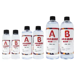 120ml A + 120ml B Epoxy Resin AB Glue 1:1 Quick Drying Glue Crystal Clear for DIY Crafts Jewelry Crafts Hard Glue
