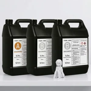 1A 2B Polyurethane Vacuum Casting Resin Two Component Heat Resistant PU Resin for Figurines Statues Sculptures Industrial Parts