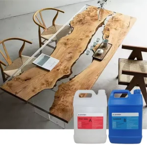 2:1 Fast Curing Epoxy Resin Crystal Clear Epoxy AB Glue Table Epoxy Resin for Making River Table