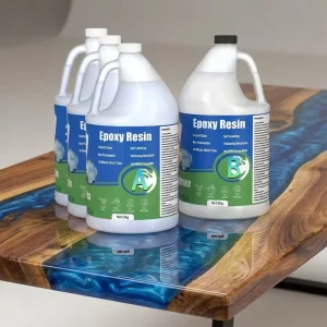 2 Gallon Kit Crystal Clear AB Epoxy Resin and Hardener for DIY Art Crafts (3 1 Epoxy Resin)
