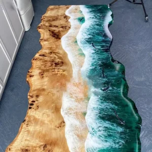 2 Inch Art Epoxy Casting Resin River Tables Crystal Clear Deep Pour Resin Molds for Woodworking Deep Casting Projects