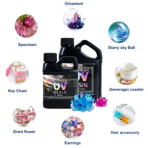 200g 500g Upgraded Resin Kit Fast Curing Clear High Gloss Odorless Low Viscosity Hard Epoxy Resin UV Acrylic Resin Hard Glue