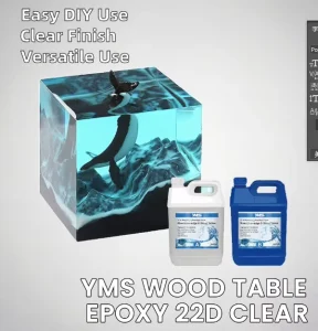 2103 Clear Casting Resin Epoxy Wood Table Top for DIY Woodworking and River Table Tops Transparent