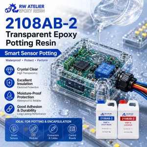 2108AB-2 2:1硬质环氧树脂，用于电子元件和LED模块-绝缘防潮密封