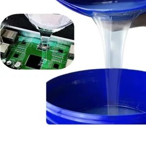 25kg Two Components 30 Shore a Transparent Liquid Electronic Potting Silicone Rubber for LED PCB protection