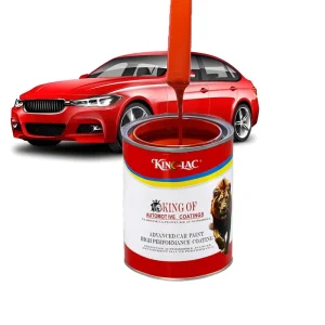 2K Red Acrylic Automobile & Furniture Paint Liquid Coating High Coverage Quick Repair Scratch Resistant Film Spray High Gloss 1L