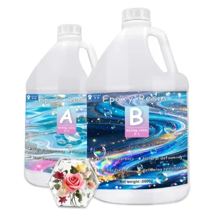 3 Gallon Kit Liquid Crystal Clear AB Epoxy Resin for Table Art Crafts (2:1 Epoxy Resin)