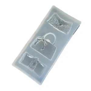 3 in 1 Handbag Clutch Bags and Purses Silicone Mold for Epoxy Resin Casting Fondant Cake Decoration Cupcake Topper Purse Mold