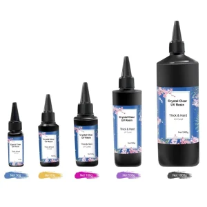 30ml 100ml 500ml 1000ml DIY Acrylic UV Resin Liquid Crystal Clear Hard-Clear Non-toxic for Jewelry Craft Woodworking