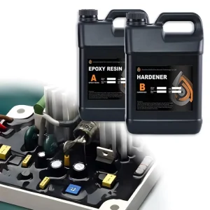 5:1 Electronic Potting Epoxy Resin Two-Component Black for Circuit Board Encapsulation