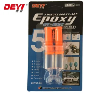 5 Minutes clear Epoxy Resin Odorless AB Glue Adhesive for Steel Plastic and Rubber