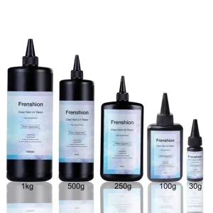500g 1kg 5kg Crystal Clear UV Epoxy Resin Super Transparent No Yellow Fast Curable Dry Hard Acrylic Resin