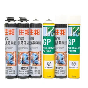 750ml Polyurethane Foam Fire Retardant Structural Adhesive Sealant for Construction Packing Filling Customized Packaging