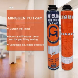 750ml Professional Manufacturer Quick Dry Liquid Rubber Fireproof Expanding PU Foam Spray Polyurethane Foam with Free Sample