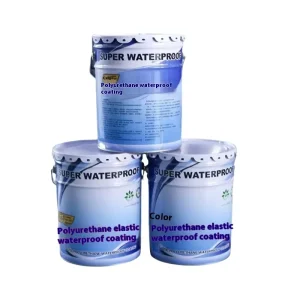 951 Colorful Polyurethane Waterproof Coating Water Based for Large Area Roof Balcony Kitchen Bathroom Walls for Building