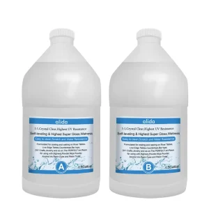 AB Epoxy Resin Food Safe Crystal Clear Stain Resistant Coating for Woodworking Countertop Tabletop DIY Crafts