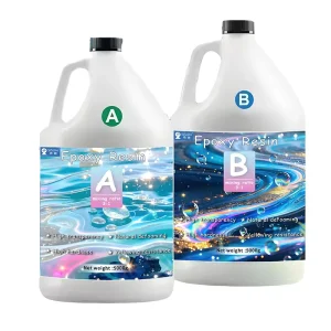 AB Epoxy Resin Kit 1 Gallon 5L Resin Epoxy Set Crystal Clear with Hardener 1 1 No Bubbles Supplies for Art Casting