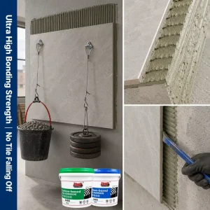 AJIELIAN High Tensile Ultra high Bonding Permanent Bond Slab Tile Epoxy Adhesive Tile Adhesive Big Slab