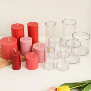 Acrylic Cylinder Candle Mould Pillar Epoxy Resin Casting Mold Plastic Round Mold for DIY Crafts Home Decoration