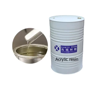 Acrylic Resin Eco Friendly Quick Drying High Hardness Good Leveling 99% Purity Paint for Plastic Coatings