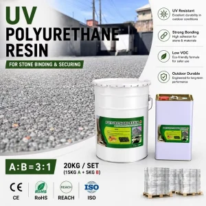 Aliphatic Polyurethane Resin UV-Resistant Stone-Bonding Topcoat Adhesive for Construction Double Components Adhesive