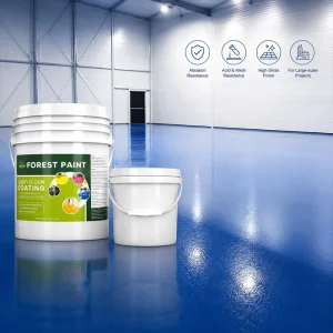 Anti scratch Industrial 2k Water Base Epoxy Floor Paint Finish for Concrete Floor China Epoxy Resin Manufacturers for Flooring