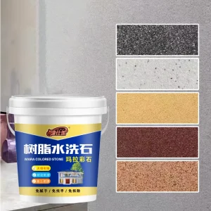 Anti slip Decorative Colored Epoxy Resin Granite Flake Epoxy Concrete Floor Paint Ready to Use Marble Floor Coating Coatings