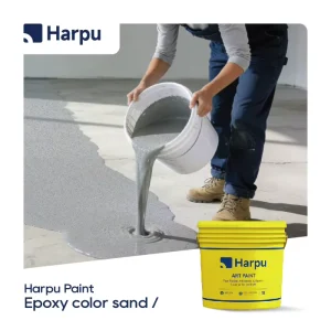 Artistic Colored Sand Floor Liquid Coating Water based Epoxy Resin Self Leveling Flooring Anti slip High Hardness