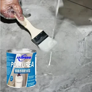 Asparagus Pure Polyurea Transparent Waterproof Adhesive Heat Insulation Material for Wall Bathroom Toilet Tile Smashing Free