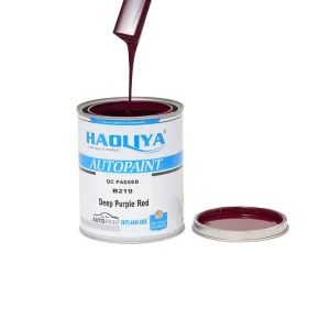 B219 2K Deep Purple Red Topcoat High Gloss Automotive Refinish Paint for Car Body Protection Factory Direct