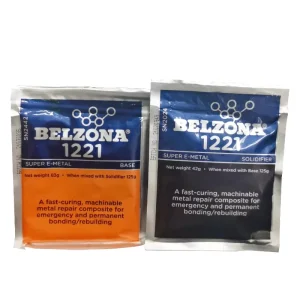 Belzona 1221 Super E Metal Fast Curing Liquid Metal Repair Adhesive Glue for Mechanical Components 250g