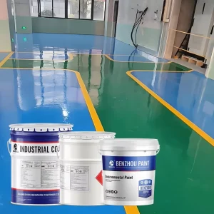 Benzhou Custom Waterborne Epoxy Floor Paint for Food & Chemical Plant Safe Hygienic Easy to Clean Liquid State