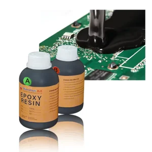 Black Double Components Insulating Epoxy Resin for Electronic Component Potting Self Leveling Resin for Circuit Boards ROHS