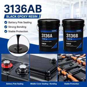 Black Epoxy Resin Epoxy Potting Adhesive Power Supply Potting Battery Sealing Electronic Components Electrical Insulation