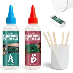 Black Liquid Double Component Electronic Potting Epoxy Sealant Excellent Adhesion for Electronics Construction Packing