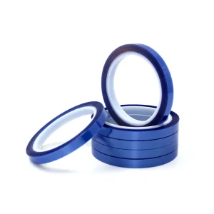 Blue Color PET Polyester Film With Silicone Glue Self Adhesive Epoxy Resin Powder Coating Anodizing Masking Tape