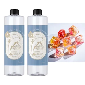 Bubble Free Crystal Clear Art Resin for Custom Dice Making Durable Finish for Tabletop Gaming & DIY Crafts