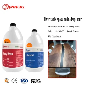 CASTING & ART Epoxy Resin Kit Low Odor Crystal Clear and High Gloss for River Tables Deep Pour Casting Resina Epoxica