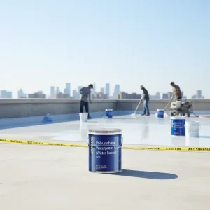CE Approved W 15 Waterborne Polyurethane Coating for Concrete Building Roof Waterproof Coating
