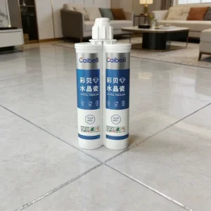 Caibel High Gloss Epoxy Glass Powder Blended Wear-Resist Easy-Clean Strong Adhesion Accent Wall Gap Decoration Hallway Grout