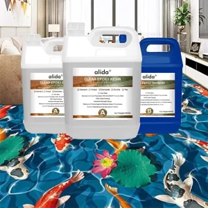 Chemicals Epoxy 3D Floor Paint Crystal Clear Epoxy Hardener Metallic Epoxy Flooring 3D