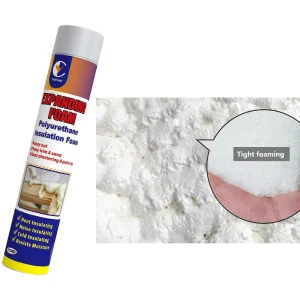 China Factory 750ml 500ml Fast Cure One Component Spray Foam Adhesive White PU Foam