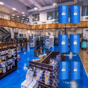 China Mainland Available Epoxy Resin for Floors Coating 2 a 1 B Kit Self Leveling Epoxy Flooring