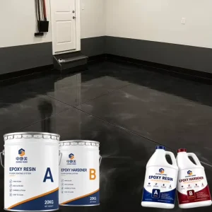 Clear Crystal Self-Leveling Epoxy Resin Metallic Floor Coating Kit for Concrete Floors