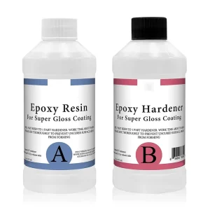 Clear Deep Pour Art Epoxy Resin Crystal Clear 2:1 Glue 1kg Fast Cured Two Part Epoxy Resin Non Toxic Resin