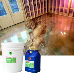 Clear Epoxy Resin Art Casting Floor Art Casting Epoxy Floor Garage Outdoor Floor Resina Epoxi Suelo